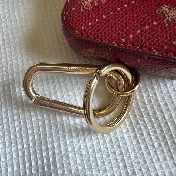 Coach Horse and Carriage Dot Print Bag Charm - Picture 4 of 8